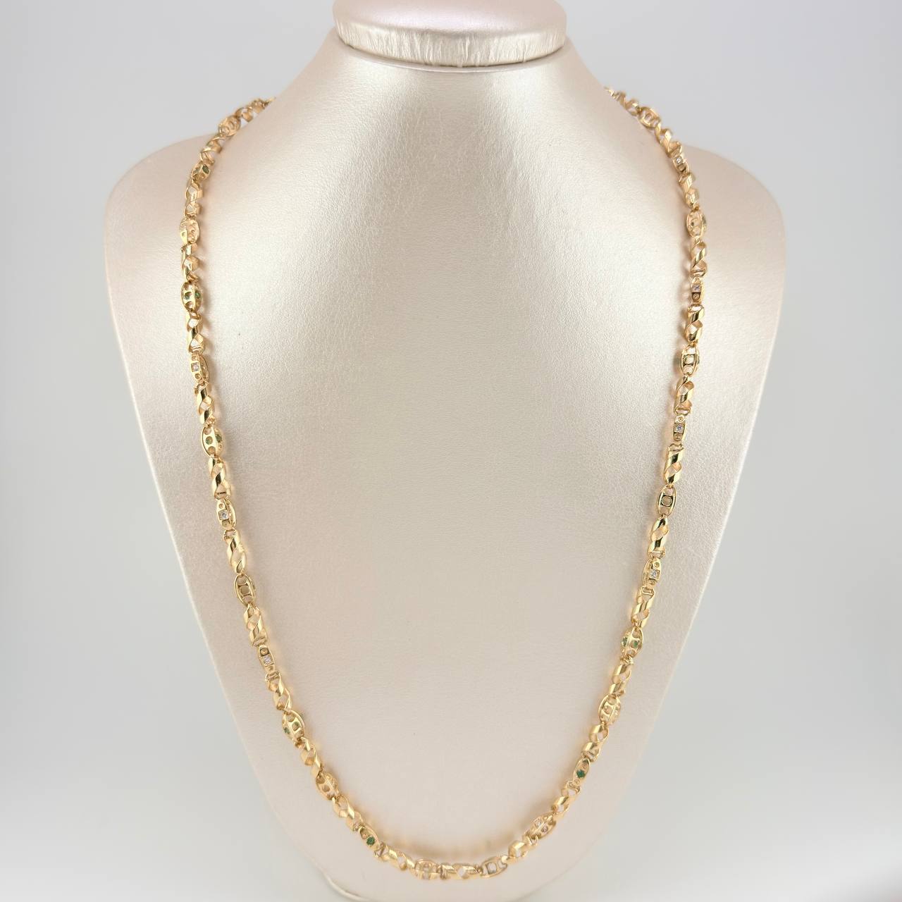 Cadena Rustica Espiral Adn 39.6 g / 65 cm / 4.7 mm Oro Amarillo 18K