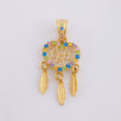 Dije Atrapasueños Multicolor 1.55 g / 2.7 cm Oro Amarillo 18K