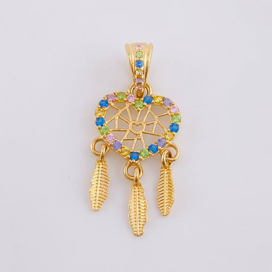 Dije Atrapasueños Multicolor 1.55 g / 2.7 cm Oro Amarillo 18K