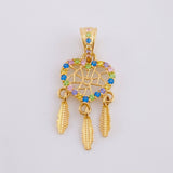 Dije Atrapasueños Multicolor 1.55 g / 2.7 cm Oro Amarillo 18K