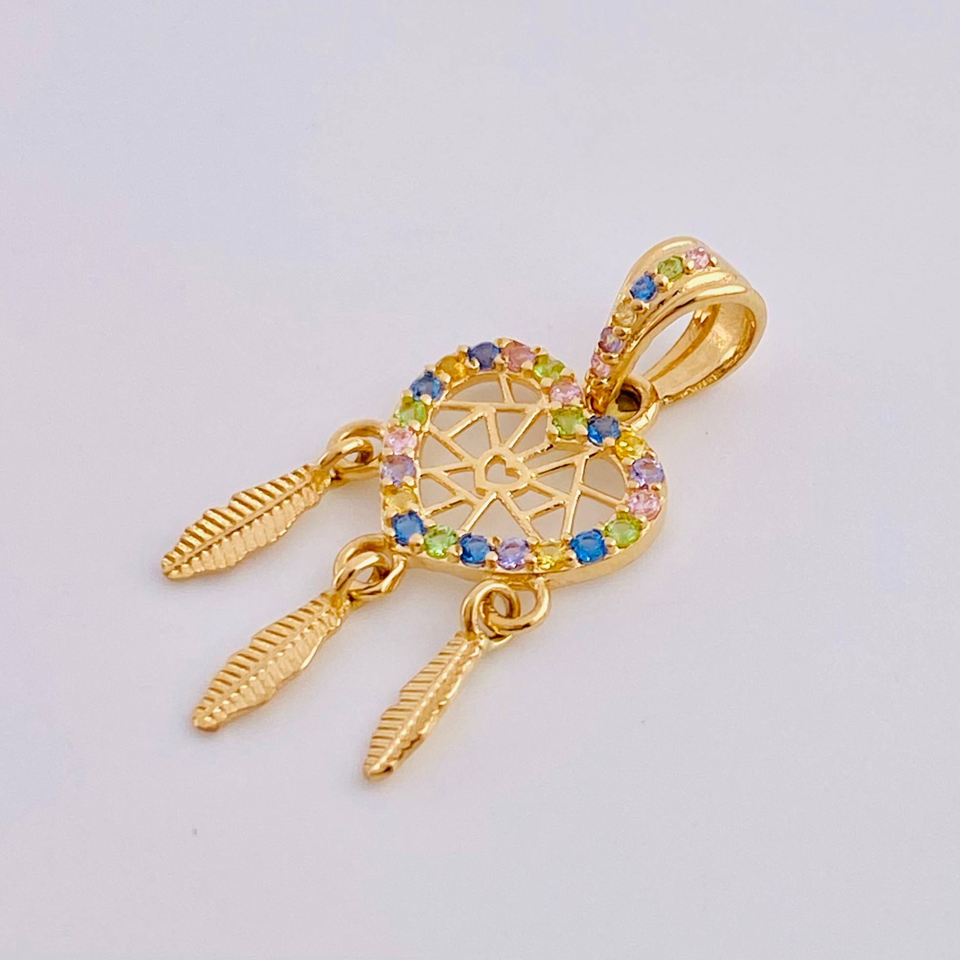 Dije Atrapasueños Multicolor 1.55 g / 2.7 cm Oro Amarillo 18K