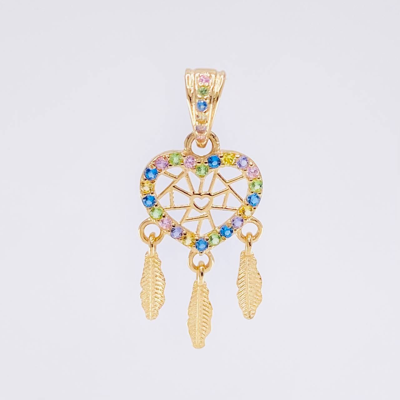 Dije Atrapasueños Multicolor 1.55 g / 2.7 cm Oro Amarillo 18K