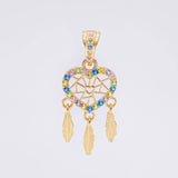 Dije Atrapasueños Multicolor 1.55 g / 2.7 cm Oro Amarillo 18K