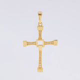 Dije Cruz Movil 3.05 g / 4.3 cm Oro Amarillo 18K