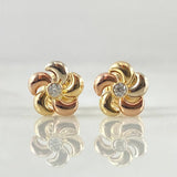Topos Flor Helice 0.7gr / Tres Oros 18K