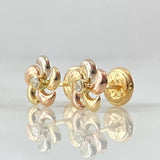 Topos Flor Helice 0.65gr / Tres Oros 18K