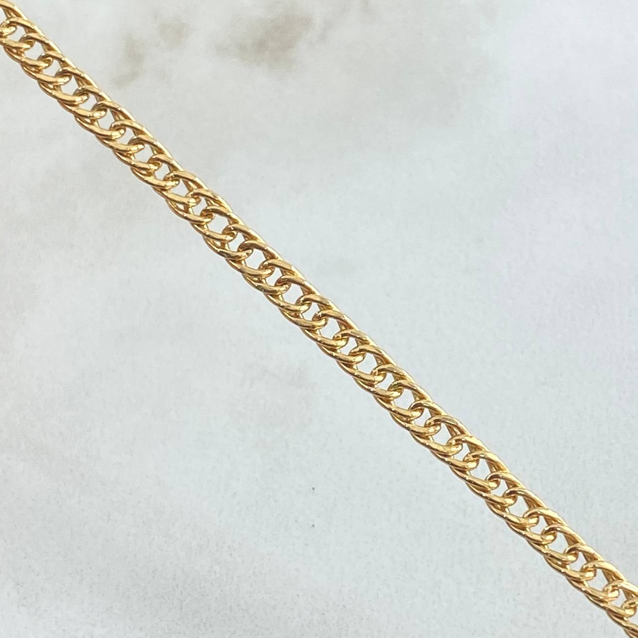 Cadena Cubana Reticulada 5.65gr / 50cm / Oro Amarillo +3 18K ©
