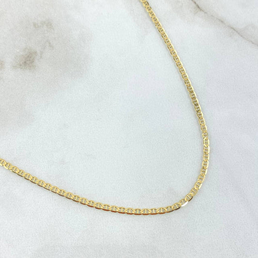 Cadena Escalera 3.9gr / 60cm / Oro Amarillo +3 18K