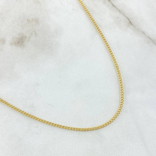 Cadena Cubana 2.1g / 60cm / 1.9mm Oro Amarillo 18K