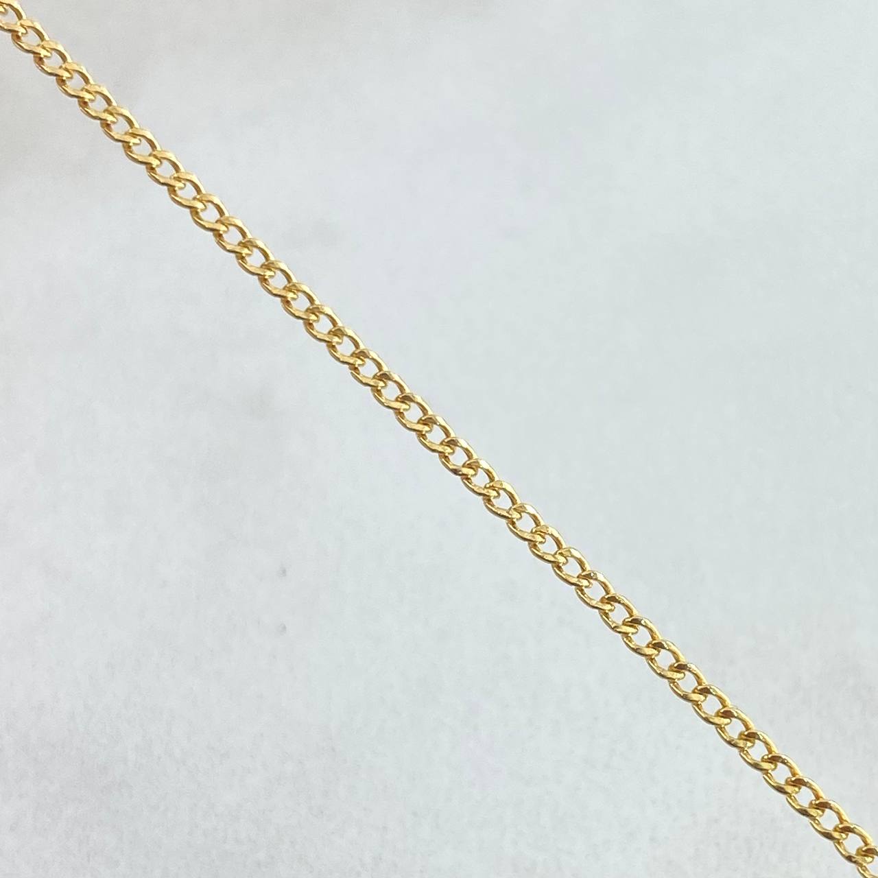 Cadena Cubana Tibetana 6gr / 60cm / 1.6mm Oro Amarillo +1 18K *