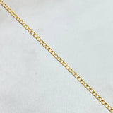 Cadena Cubana 1.3gr / 50cm / 1.5mm Oro Amarillo +1 18K