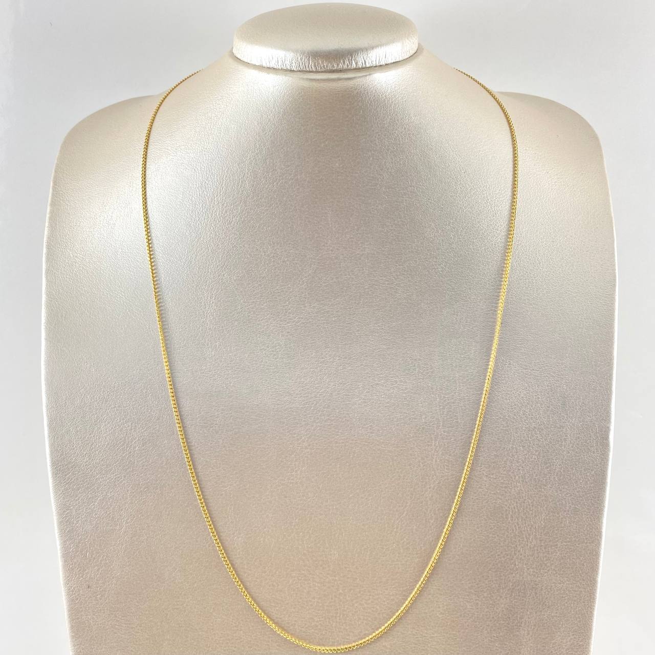 Cadena Cubana Tibetana 6gr / 60cm / 1.6mm Oro Amarillo +1 18K *