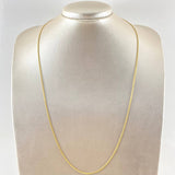 Cadena Cubana 3 gr / 60cm / 2.4mm Oro Amarillo +3 18K