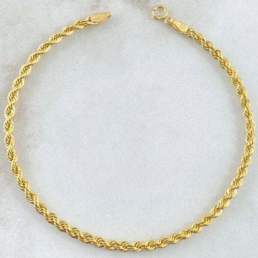 Pulso Lazo 2.4gr / 18.5cm / Oro Amarillo +3 18K