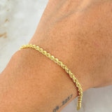 Pulso Lazo 1.2gr / 20cm / Oro Amarillo +3 18K *