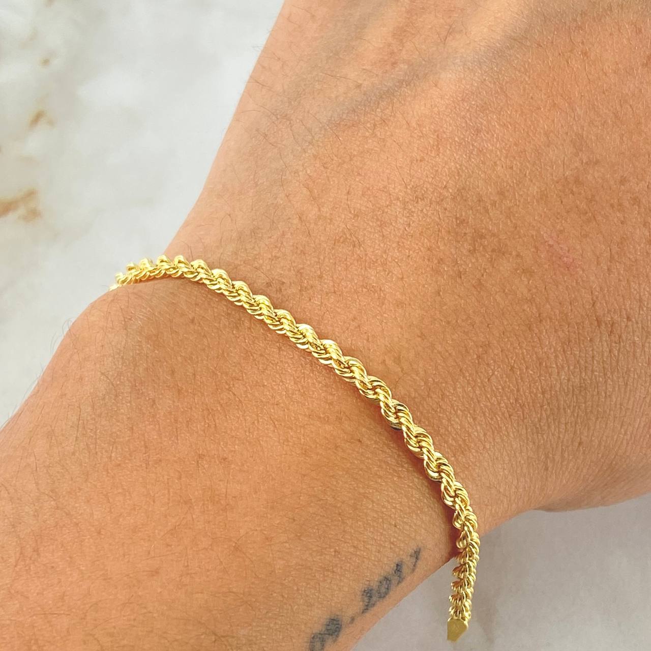 Pulso Lazo 1.25gr / 19cm / Oro Amarillo +3 18K