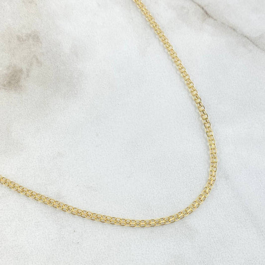 Cadena China 2.6gr / 60cm / Oro Amarillo +1 18K ©