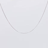 Cadena Veneciana 1.1g / 45cm / 0.5mm Oro Blanco 18K