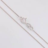 Cadena Veneciana 1.1g / 45cm / 0.5mm Oro Blanco 18K