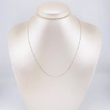 Cadena Veneciana 1.1g / 45cm / 0.5mm Oro Blanco 18K