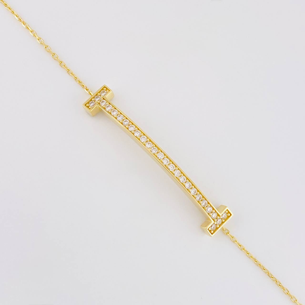 Pulso Aro Seguido Mancuernas Tupido 2.75g / 19.6cm / 0.7mm Oro Amarillo 18K