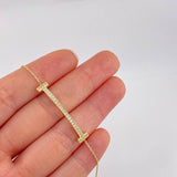 Pulso Aro Seguido Mancuerna Tupido 2.75g / 20cm / 0.7mm Oro Amarillo 18K