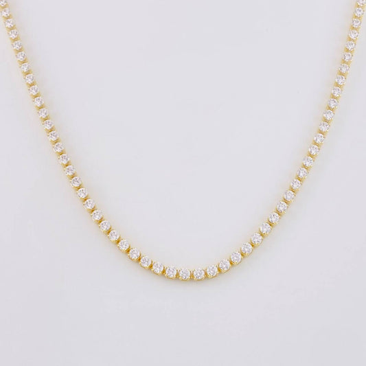 Cadena Aro Seguido Tenis 5.55g / 65cm / 0.8mm Oro Amarillo 18K