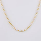 Cadena Aro Seguido Tenis 5.55g / 65cm / 0.8mm Oro Amarillo 18K