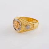 Anillo San Benito 6.1 g / T9 1/2 Tres Oros 18K