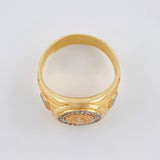 Anillo San Benito 6.1 g / T9 1/2 Tres Oros 18K