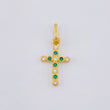 Dije Cruz Tupida 0.7 g / 2.2 cm Oro Amarillo 18K