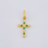 Dije Cruz Tupida 0.7 g / 2.2 cm Oro Amarillo 18K