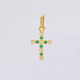 Dije Cruz Tupida 0.7 g / 2.2 cm Oro Amarillo 18K