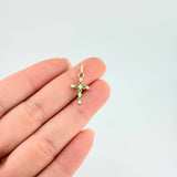 Dije Cruz Tupida 0.7 g / 2.2 cm Oro Amarillo 18K