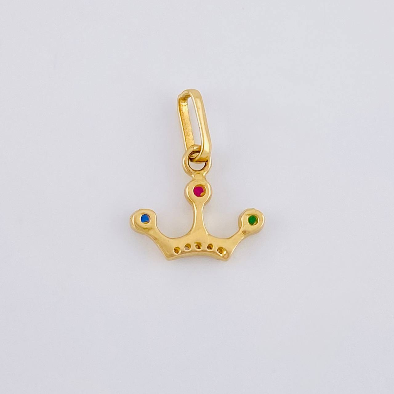 Dije Corona Tres Puntas 0.8 g / 1.5 cm Oro Amarillo 18K