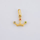 Dije Corona Tres Puntas 0.8 g / 1.5 cm Oro Amarillo 18K