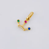 Dije Corona Tres Puntas 0.8 g / 1.5 cm Oro Amarillo 18K