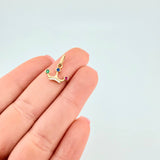 Dije Corona 3 Puntas 0.8 g / 1.5 cm Oro Amarillo 18K