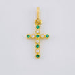 Dije Cruz Tupida 0.7 g / 2.2 cm Oro Amarillo 18K