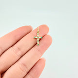 Dije Cruz Tupida 0.7 g / 2.2 cm Oro Amarillo 18K