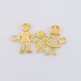 Herraje Familia 2.4 g / 2.8 cm Oro Amarillo 18K