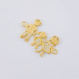 Herraje Familia 2.4 g / 2.8 cm Oro Amarillo 18K