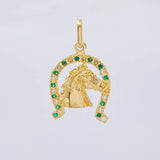 Dije Herradura De Caballo 3.25 g / 2.7 cm Oro Amarillo 18K
