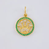 Dije Corona 2.3 g / 2.5 cm Oro Amarillo 18K