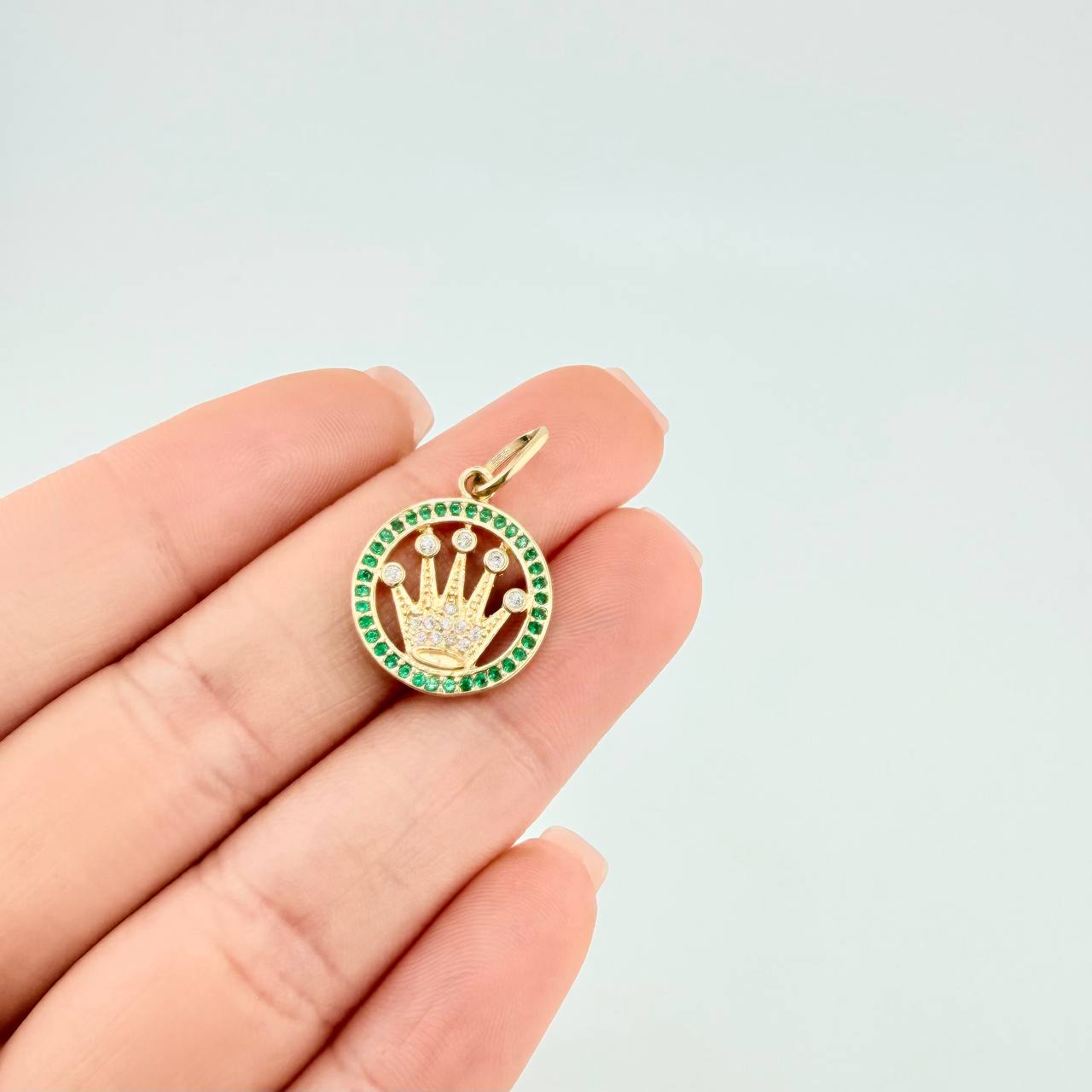 Dije Corona 2.3 g / 2.5 cm Oro Amarillo 18K