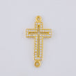 Herraje Cruz Tupida 1.6 g / 2.5 cm Oro Amarillo 18K
