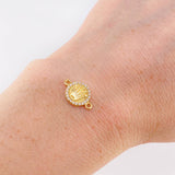 Herraje Circulo Corona 1.6 g / 1.5 cm Oro Amarillo 18K