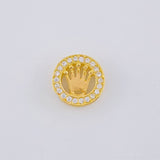 Herraje Tambor Corona 1.75 g / 1 cm Oro Amarillo 18K