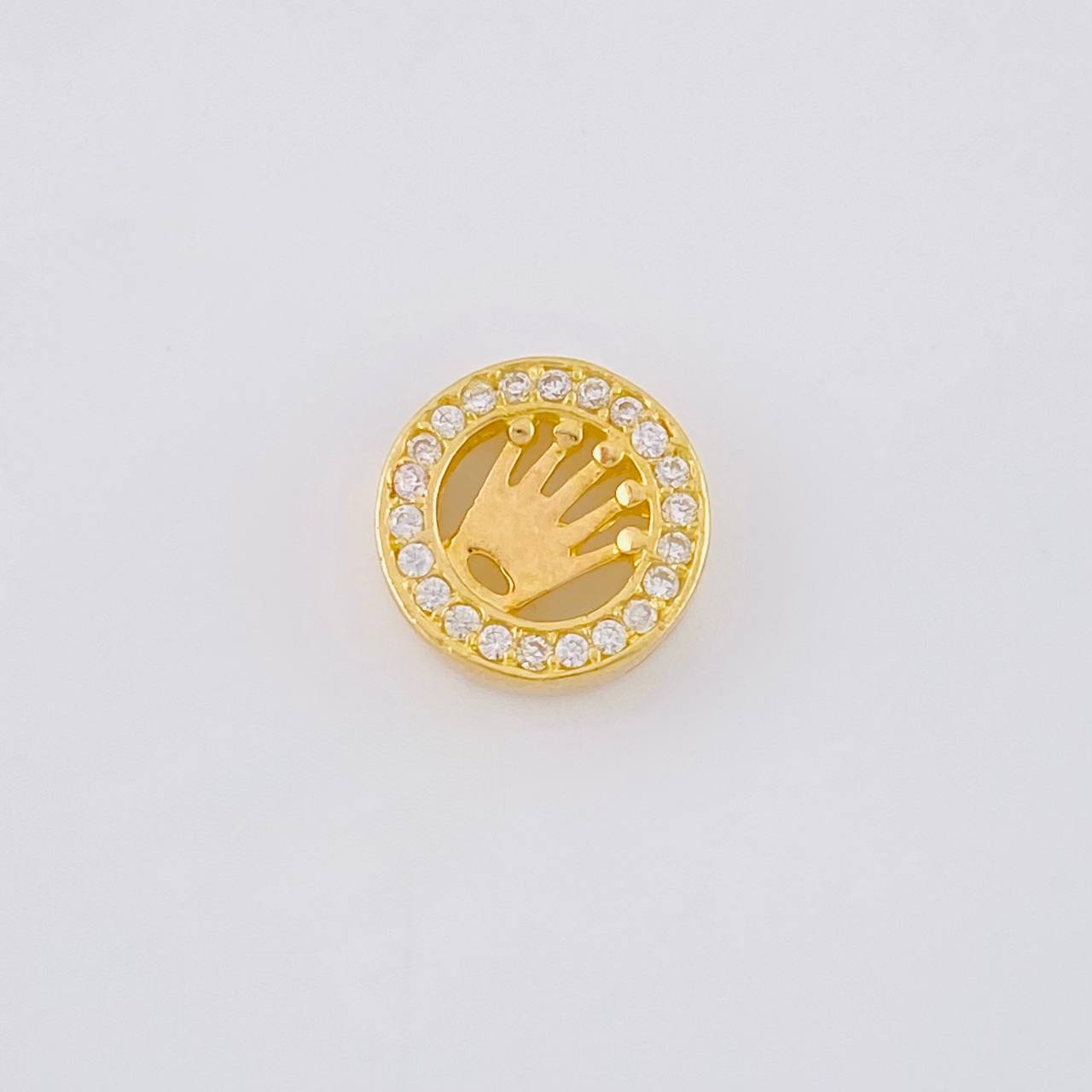 Herraje Tambor Corona 1.75 g / 1 cm Oro Amarillo 18K