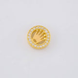 Herraje Tambor Corona 1.75 g / 1 cm Oro Amarillo 18K